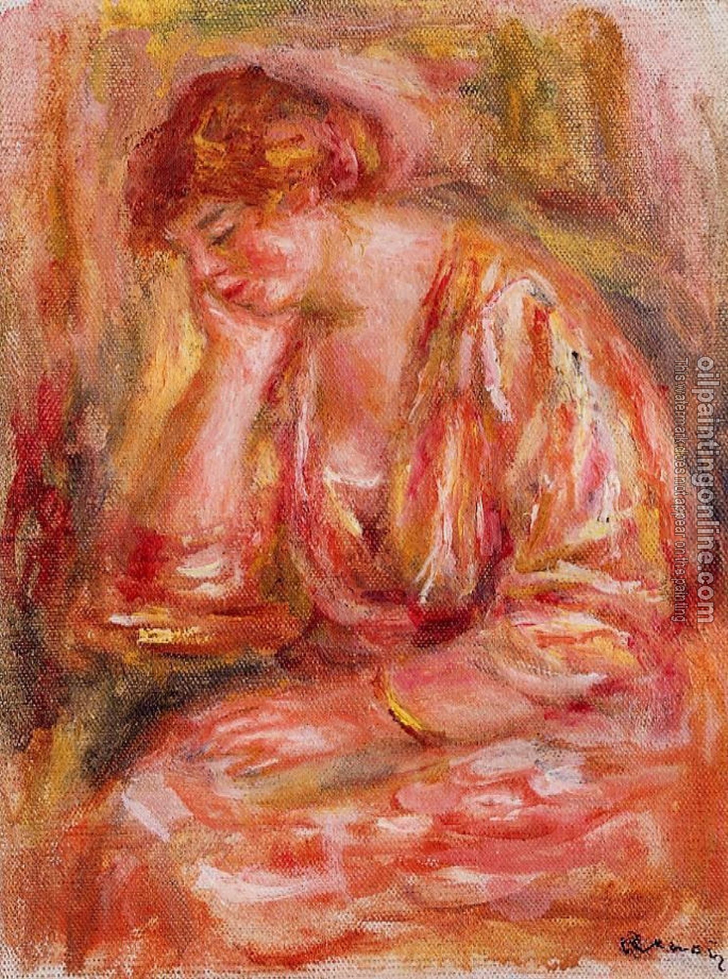 Renoir, Pierre Auguste - Woman Leaning on Her Elbow